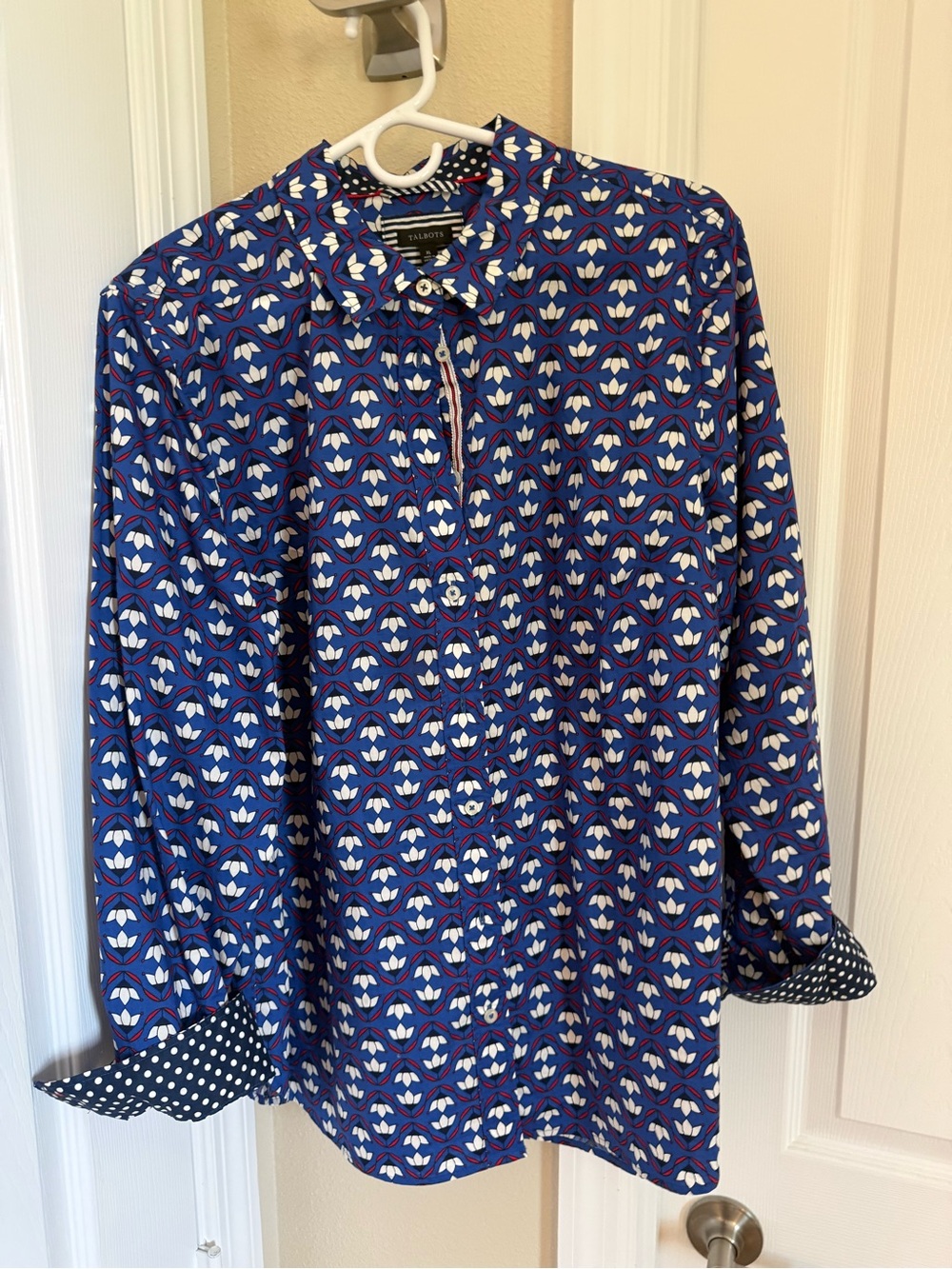 Talbots Women’s Button Down Nautical Size XL